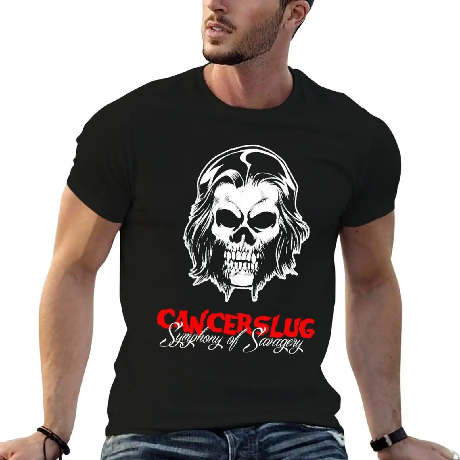 

Underground PunkMetal America - Cancerslug Essential . T-Shirt t shirt for man 100 percent cotton anime tshirt T-Shirt