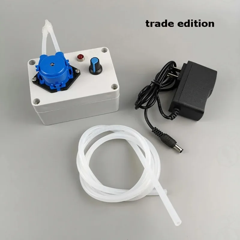 10-70ML/MIN Adjustable with Foot Switch Micro Peristaltic Pump Laboratory Food Grade Self-Priming Pump Circulating Metering Pump
