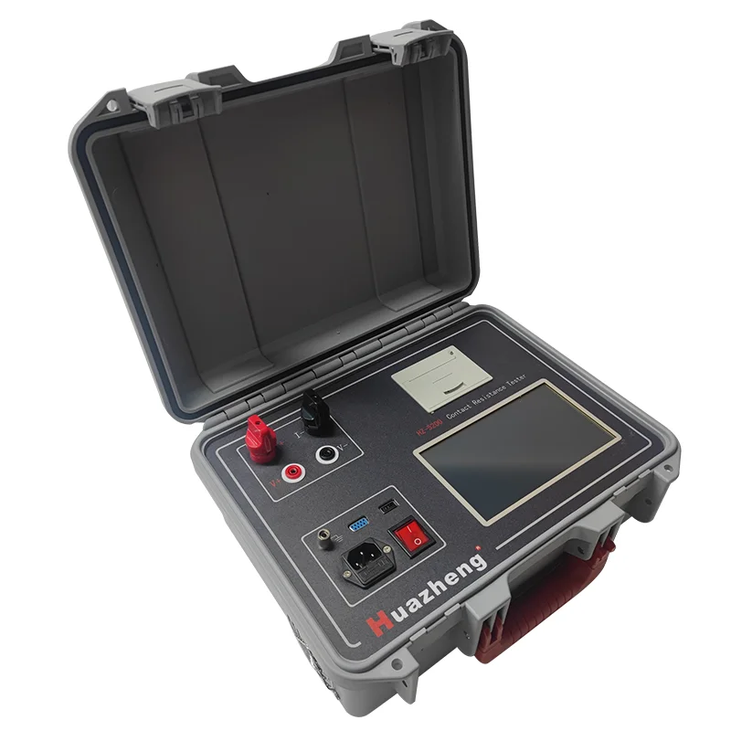 Huazheng HZ-5200 eléctrico medidor de microohmios de alta calidad medidor de resistencia de contacto interruptor Digital probador de resistencia de bucle
