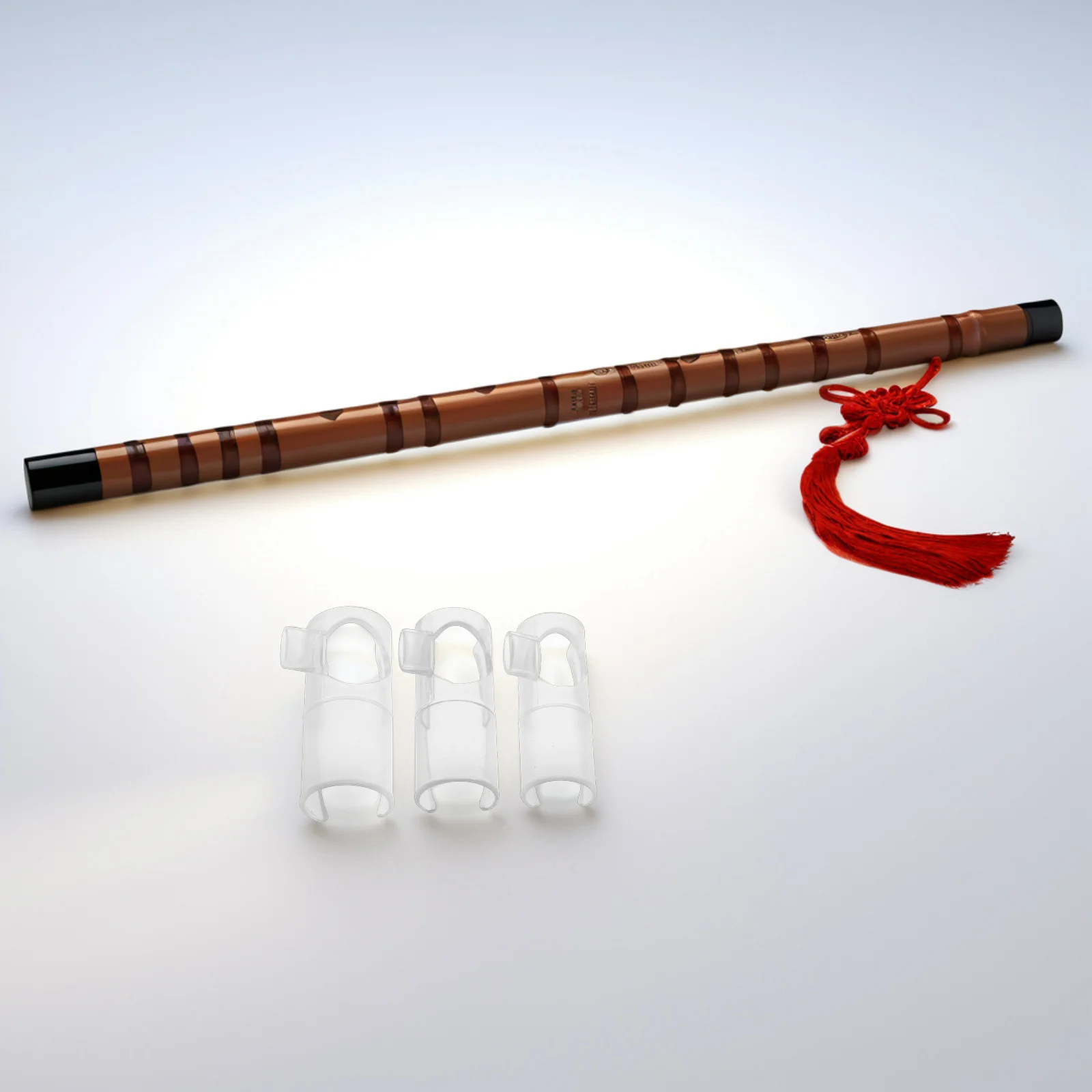 

3Pcs Flute Blowing Aid Universal Bamboo Flute Mouthpiece Blower Easier to Play Membrane Protector Beginner Practice Accessory
