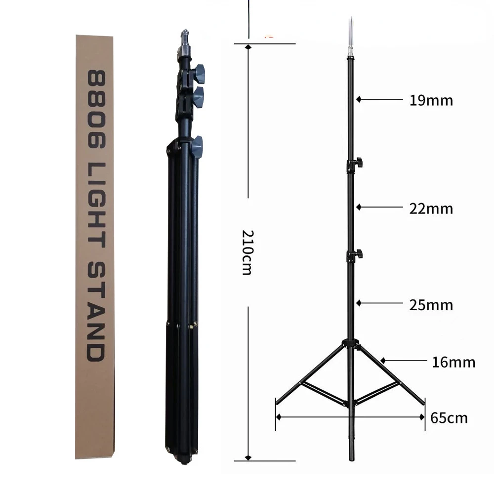 

Tik Tok Live Stream Tripod Floor Photography Selfie Light Stand Floor Retractable Folding Fill Light Tripod