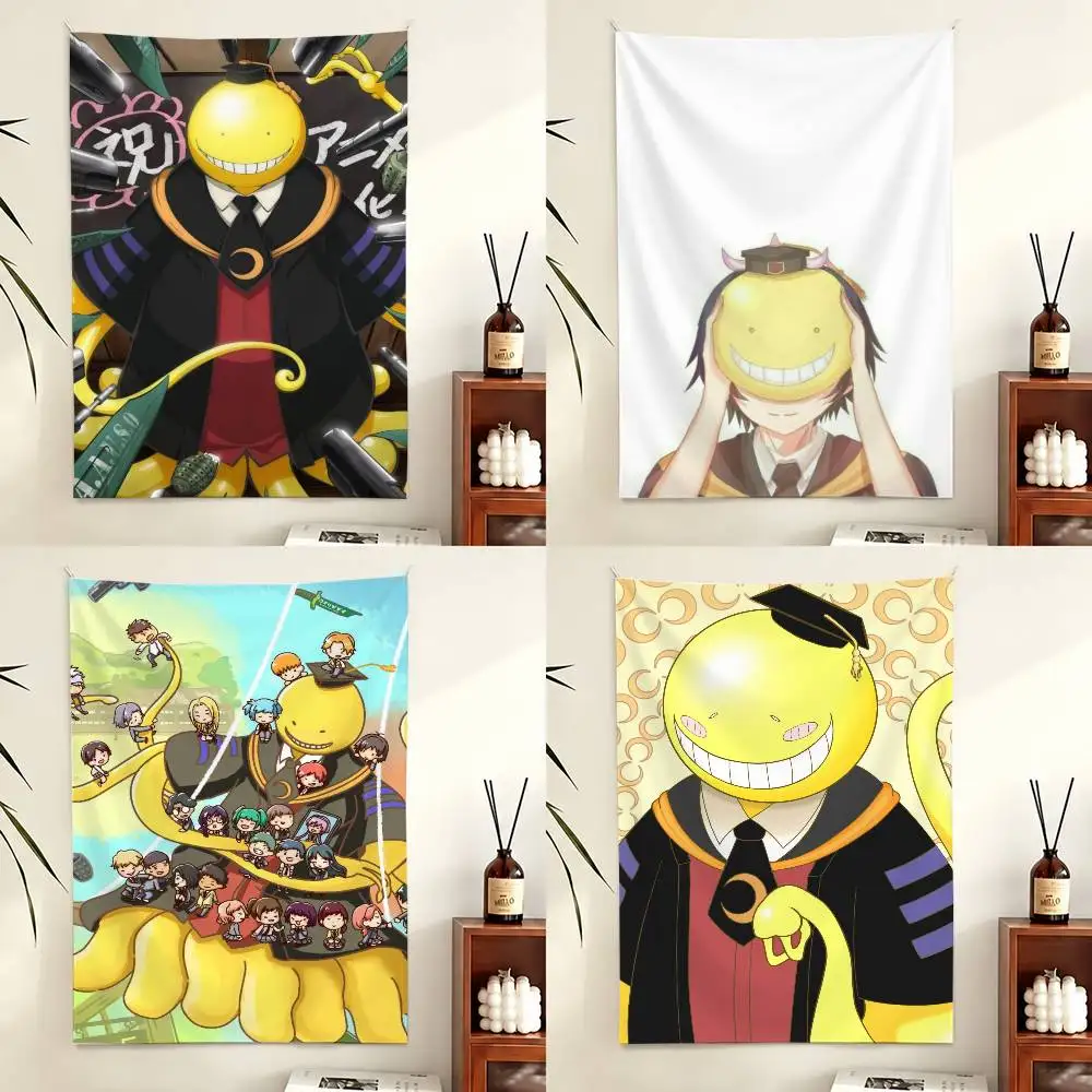 A-Anime Assassination Classroom Koro-sensei Flag Outdoor Decorations for Bedrooms Home Decor Items Decoration