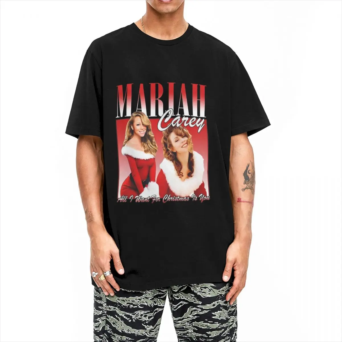 زوجين تي شيرت مارياهز تي شيرت أزياء الأغاني كاريز الشاطئ تيز Y2K الأساسية عارضة القطن الخالص قمم هدية فكرة #3
