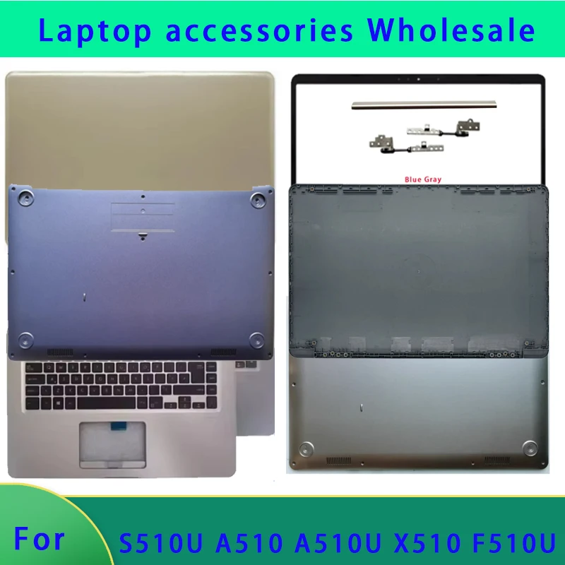 New Suitable for VivoBook S510U A510 A510U X510 F510U Laptop Case LCD Back Cover Top Cover Front Panel Hinge Cover