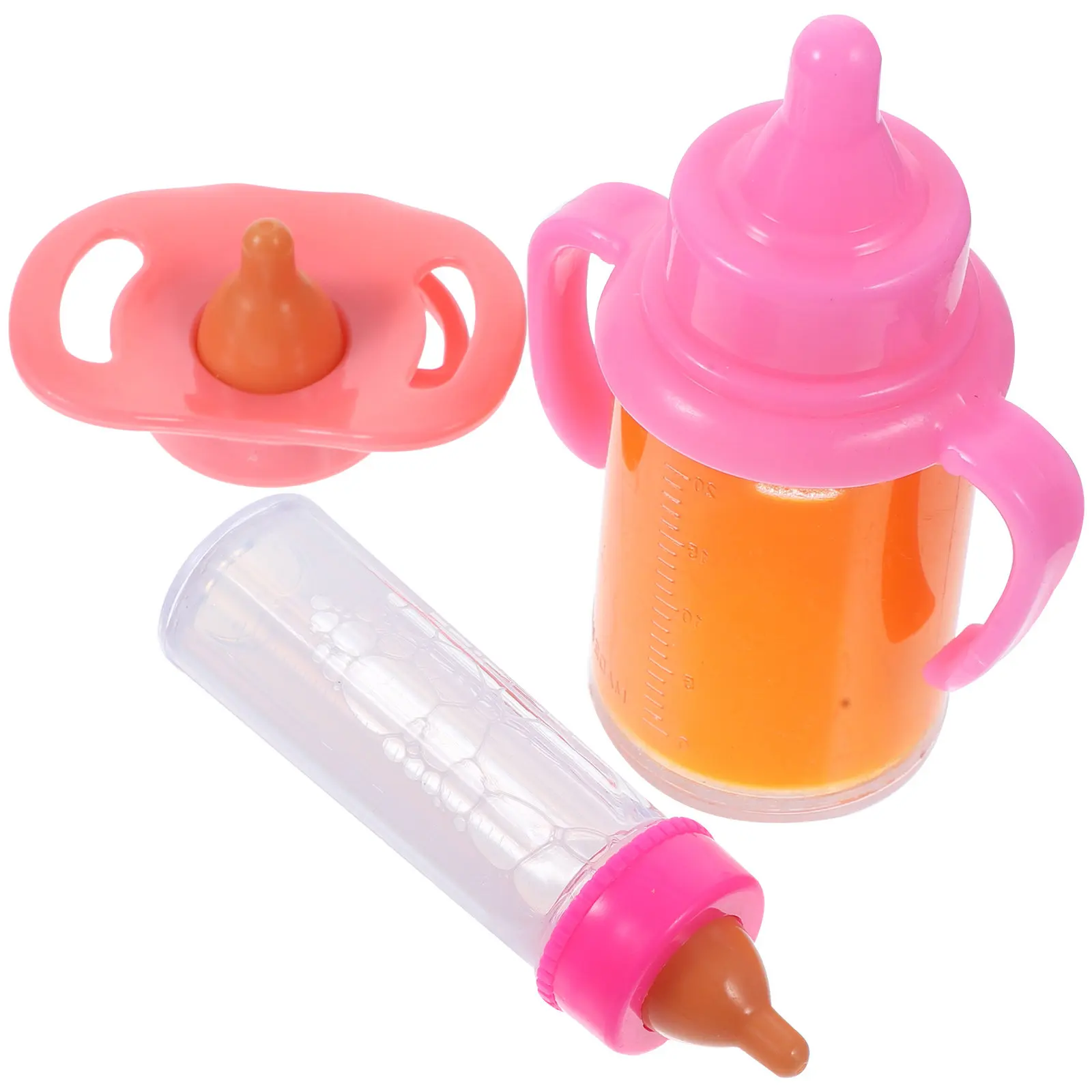 

1Set Miniature Baby Bottle Set for Dollhouse Kitchen Nursery Play Scene Realistic Feeding Accessory Tiny House Decoration