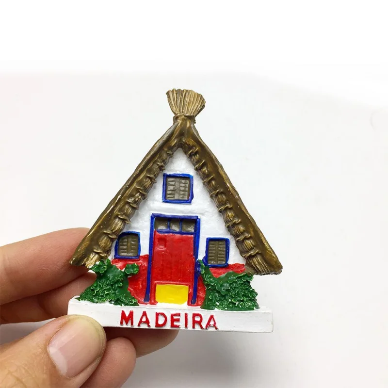 

Portugal Madeira Islands Creative Characteristic Residential House Magnetic Stickers Refrigerator Magnets Exquisite Collection T