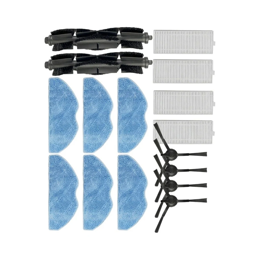 Essential Replacement Parts Kit for PVCRDC 5002 WIFI Robot Vacuum Cleaner Including Brush Filter and Wet Mopping Accessories