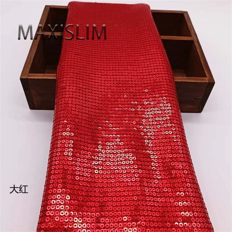 13 Colors Glitter Fabric Factory Direct Sales 3MM Straight Row Mesh Sequin Fabric Party Wedding Dress Shoe Bag Sequin Fabric