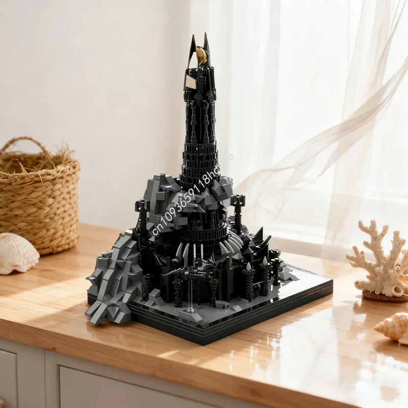 

Набор строительных блоков MOC Midi Scale Barad Dur (1084 детали) по мотивам «Хоббита» и «Властелина колец», архитектурная модель, конструктор, идея для подарка на Рождество и день рождения