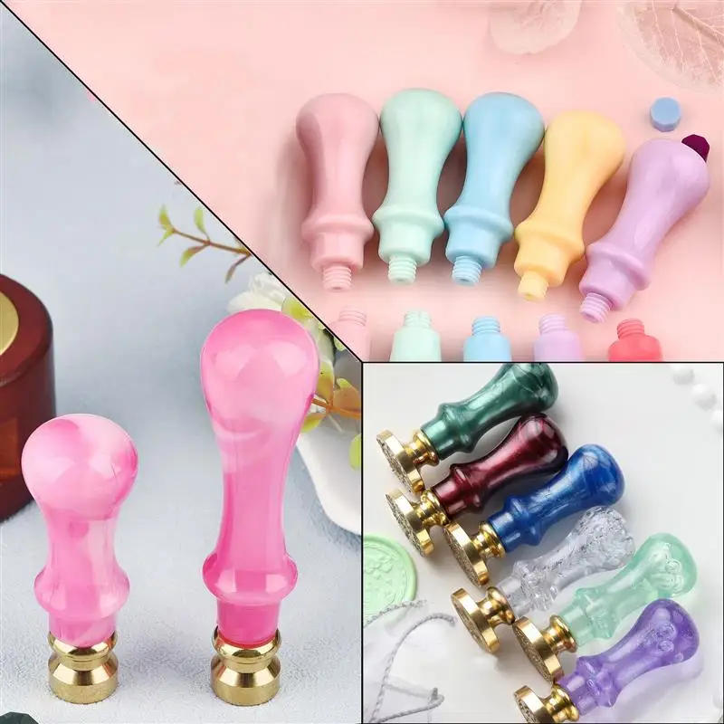 Replacements Long And Short Plastic Resin Handles For Stamp Scrapbooking Stamps Wax Seals Tools And Accessories