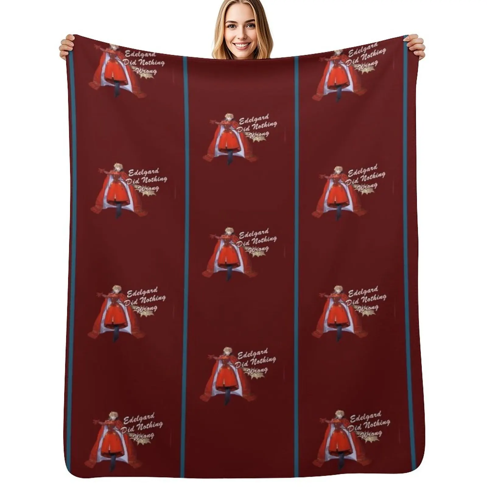 

Edelgard Did Nothing Wrong Graphic Throw Blanket Ultra Soft Flannel Fleece Blanket for All Seasons