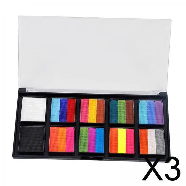 

Профессиональная палитра красок для лица и тела, моющаяся палитра пигментов для детей и взрослых, сценическое представление, карнавал