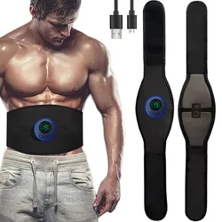 Ceinture abdominale EMS stimulateur musculaire, équipement de Fitness unisexe, équipement de gymnastique à domicile, pour tonifier le corps et perdre du poids, avec Recharge USB