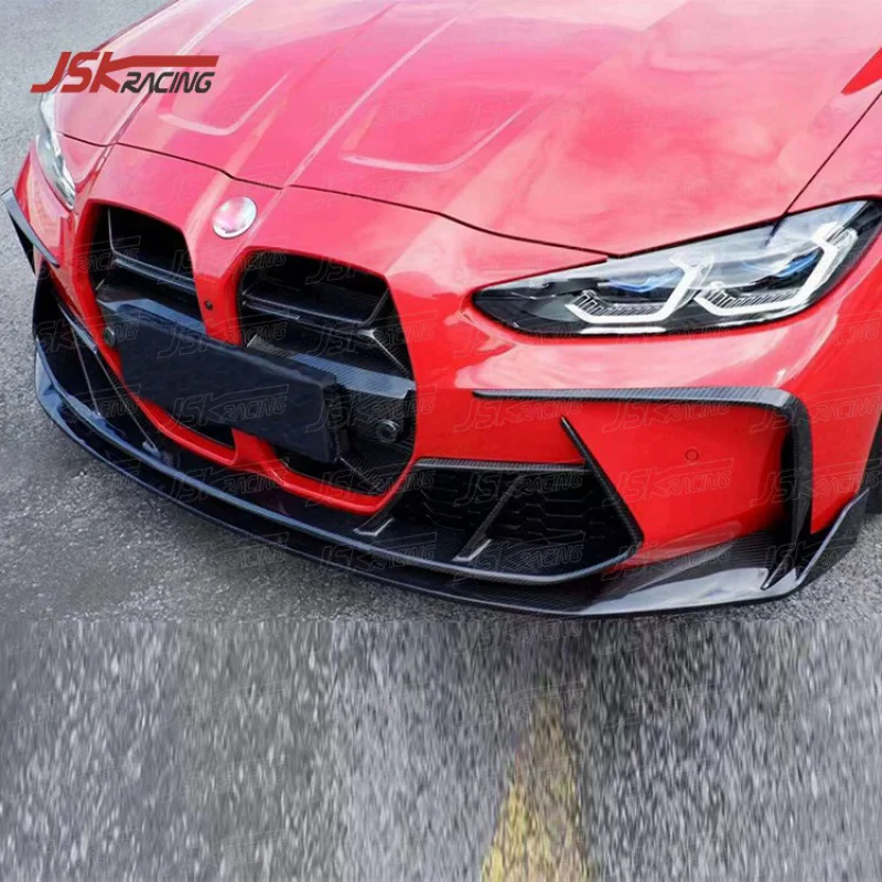 

Высококачественный передний спойлер из сухого карбона в стиле PT для BMW 3 серии G80 M3 2021-2023 годов, аксессуар для тюнинга автомобиля