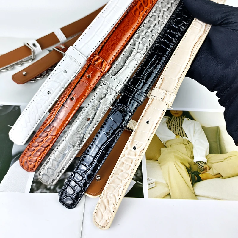 Casual and versatile, simple English letter buckle for women's decoration, thin waist belt with dress, suit, jeans, belt for wom