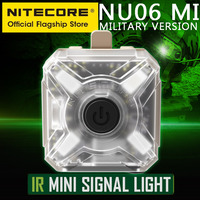 NITECORE NU06 MI IR MINI Signal Light Four Source LED USB-C Rechargeable Military Tactical Warning Headlamp for Helmet Backpack