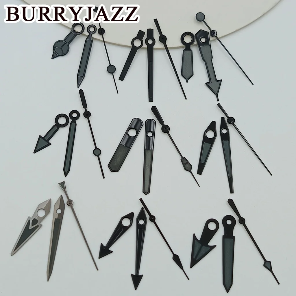Assorted Styles Watch Hands Set C3 Green Luminous Black Gray Fit NH34 NH35 NH36 NH38 NH70 NH72 Movement Watch Replacement Parts