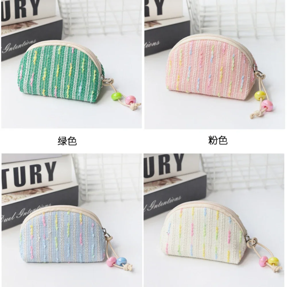 Cute Mini Zero Wallet Korean Small Fresh Shell Bag Key Earheads Lipstick Storage Bag Student Coin Purse Coin Pouch Cute Purse