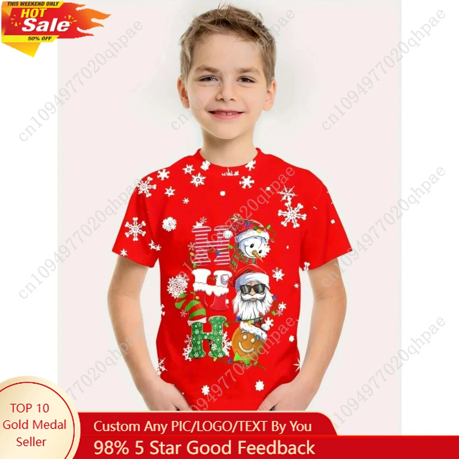 الأطفال تي شيرت سانتا كلوز عيد الميلاد طباعة فتاة الملابس لطيف الكرتون البلوز تيز الصبي بلايز موضة هدية ملابس الأطفال