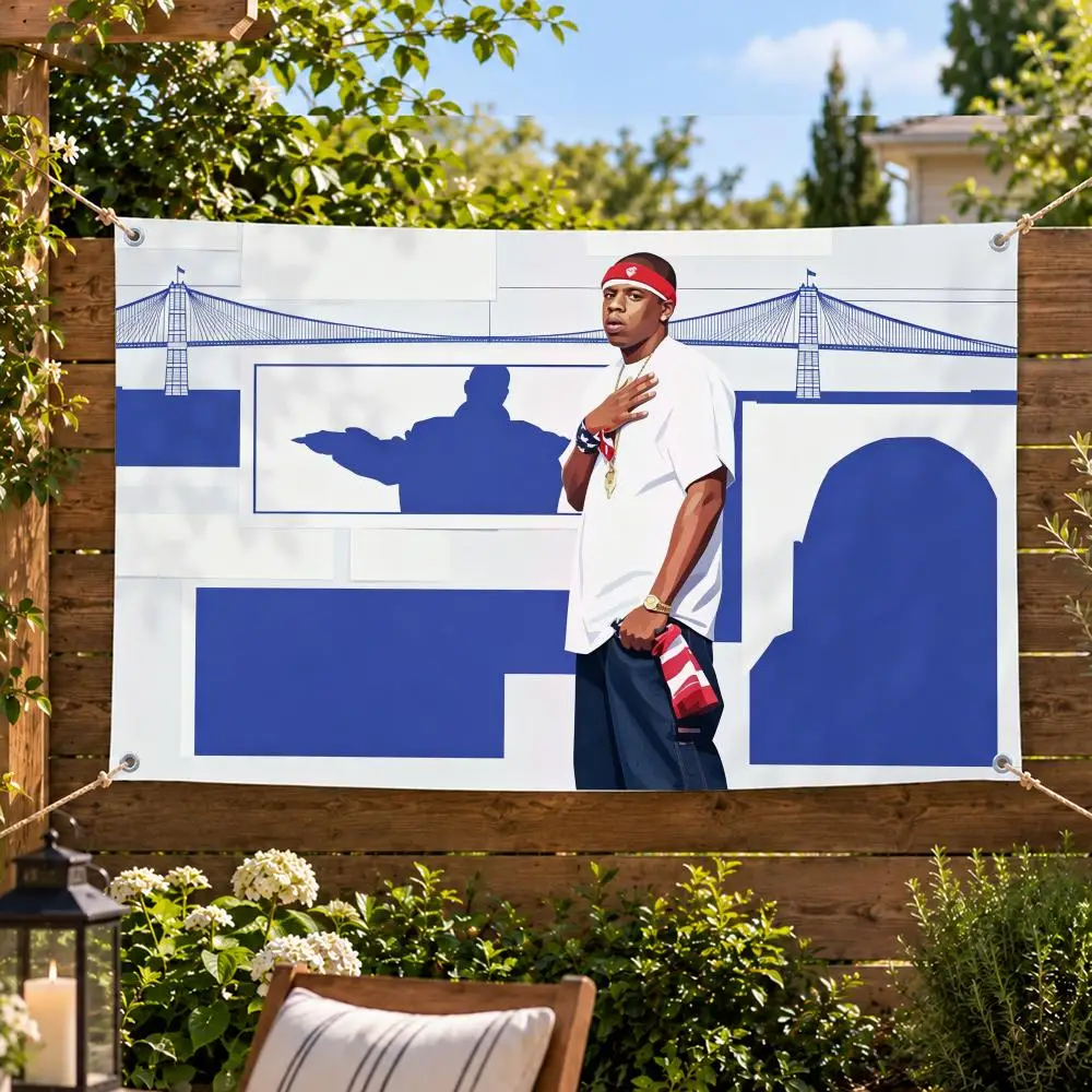 Music Rap Legend Jay-Z Flags Decorative Flag Banner Indoor Outdoor Garden Yard Patio Party Camping Wall Decor Gift