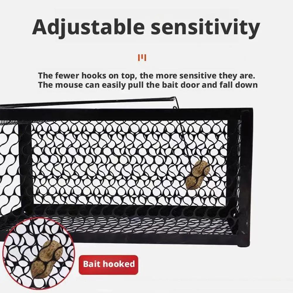 Household Metal Mousetrap Reusable Outdoor Household Self-locking Mousetrap Catcher Firm Safe Iron Net Mouse Rat Cage Catcher