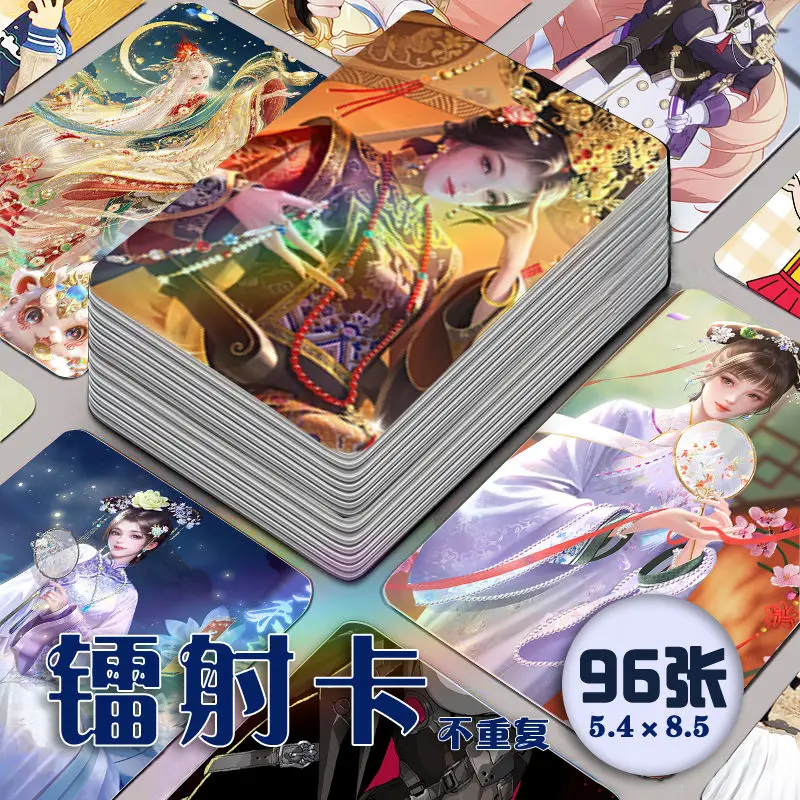 96 Pc/set The Rich Heiress Manga Laser Lomo Card Album Comic Characters Photo card Fans Collection Cards