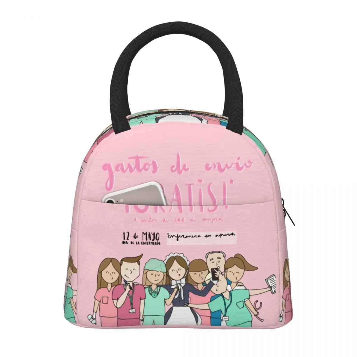 medico-enfermeira-enfermera-en-apuros-sacos-de-almoco-isolados-recipiente-de-alimentos-portatil-refrigerador-lancheiras-termicas-para-escritorio-escolar