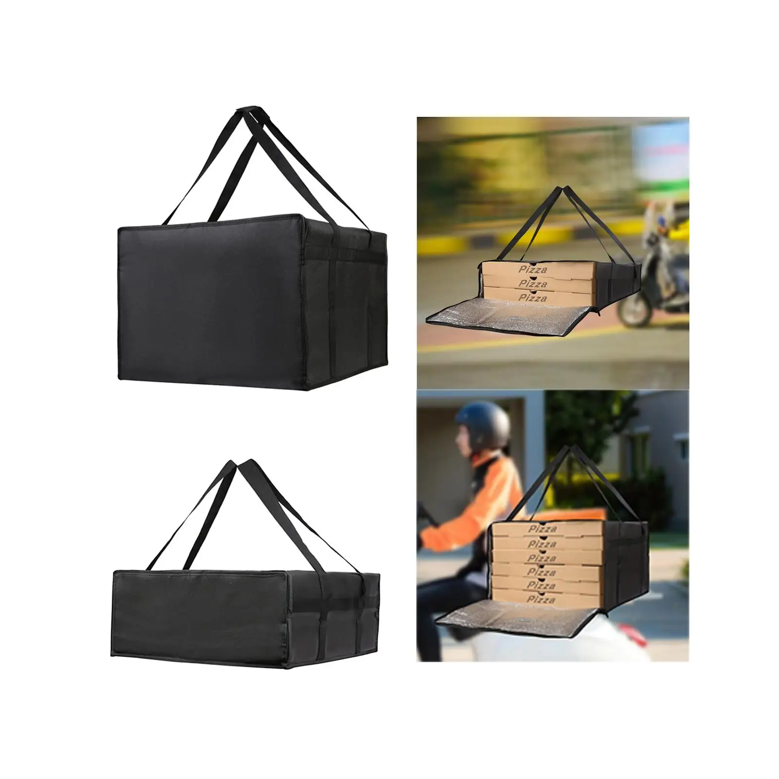 

Pizza Develivey Insulated Bag Lightweight Large Capacity Pizza Warmer Carrying Case for Commercial Catering Home Picnic Travel