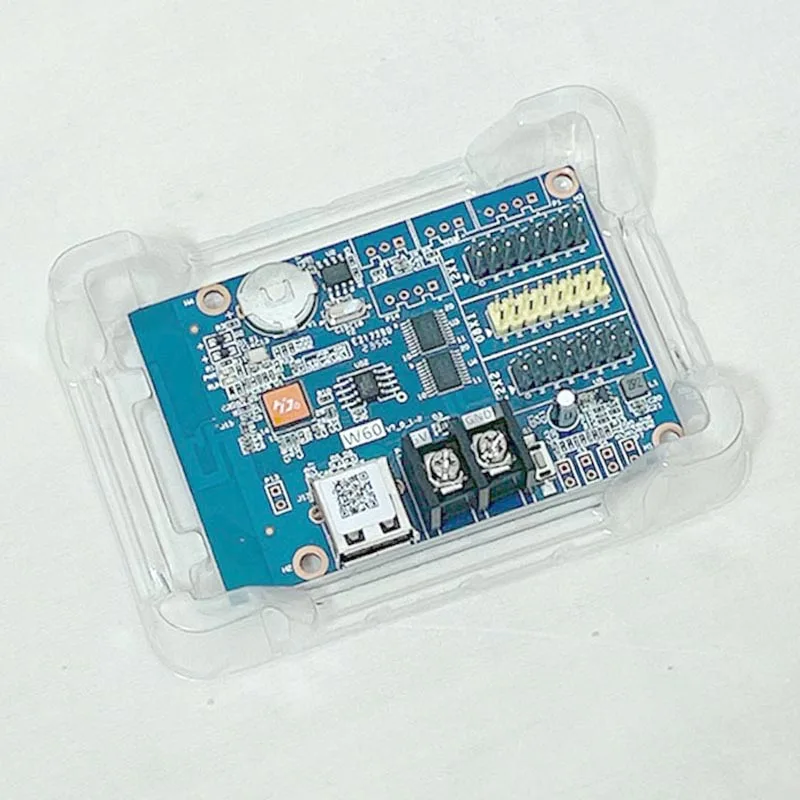 HD-W60 Único Módulo Vermelho com Porta USB, Placa Gráfica Placa Mãe, Display LED Placa de Controle, WiFi, HUB08H, UB12, P4.75, P10