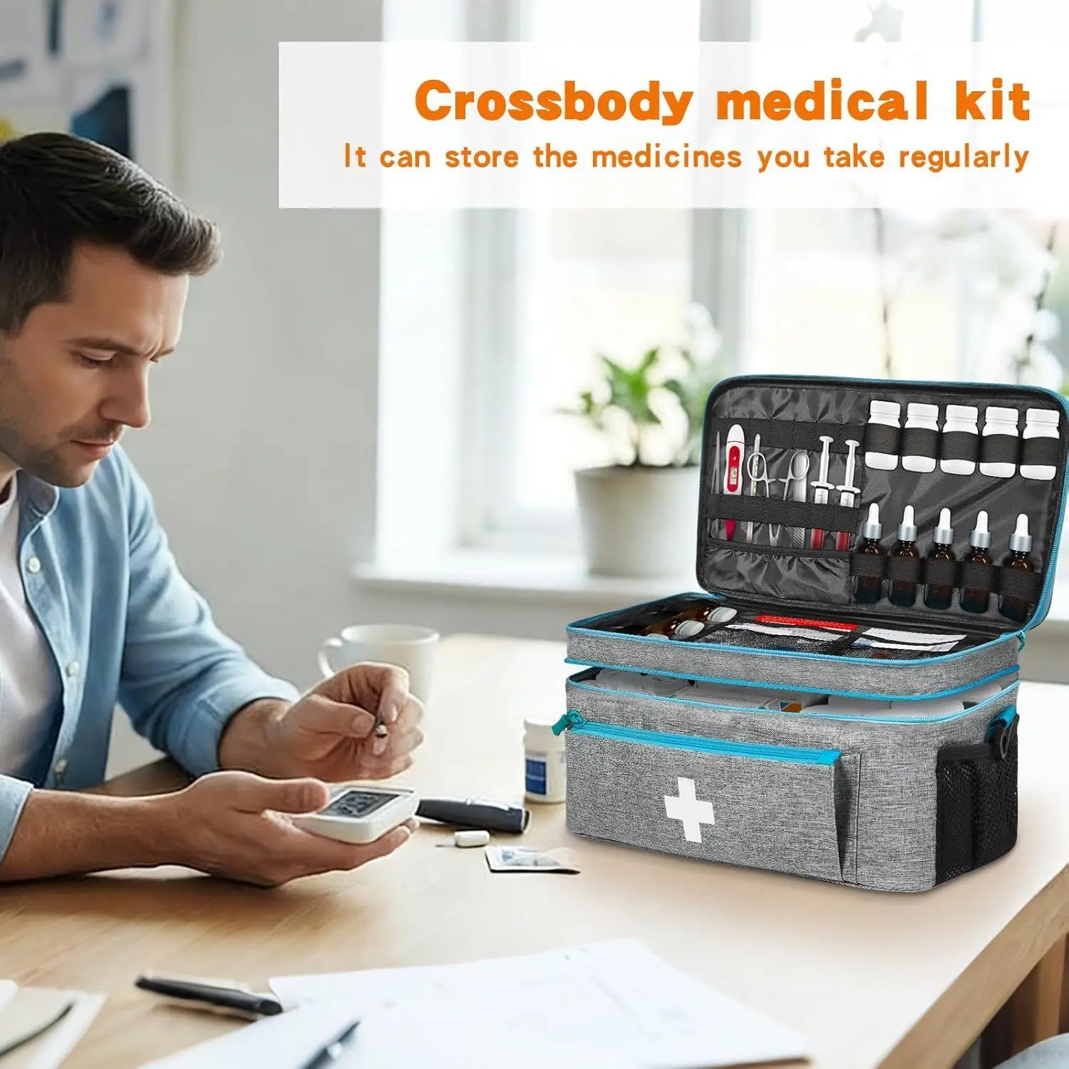 Travel Medicine Storage Bag Pill Organizer Box Home First Aid Kit Travel Medicine Bag Storage Bags for Home And Travel