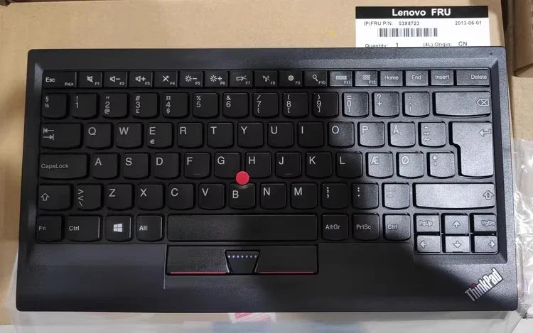 

Lenovo Thinkpad 0B47190 ku1255 USB Small Red Dot Wired Keyboard Denmark