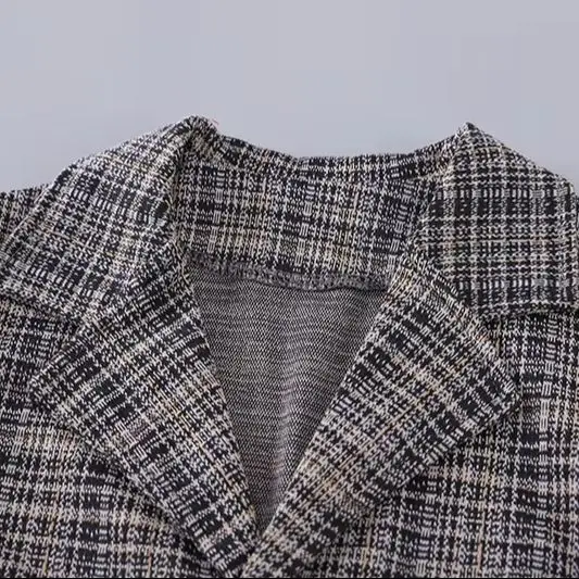 Jungen Glen Check Blazer Weste Anzug 3-teiliges Set Fliege T-Shirt Hose Kleinkind Gentleman Outfit Baumwollmischung Langarm 80-120 – Detail 4