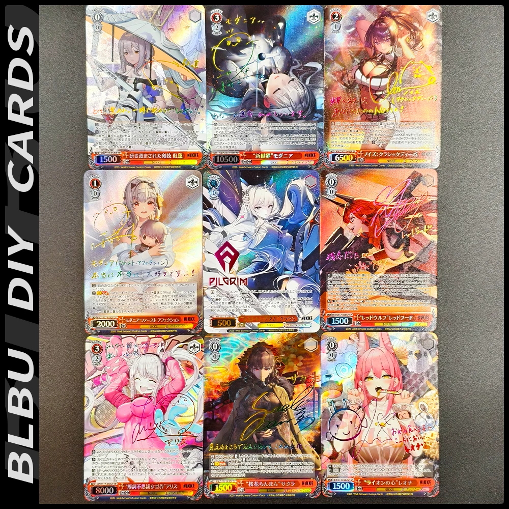 بطاقات BLUBU WS NIKKE Weiss Schwarz بطاقة آلهة النصر مثير ACG Weib لعبة بطاقة توقيع لتقوم بها بنفسك بطاقات أنيمي القابلة للجمع #4