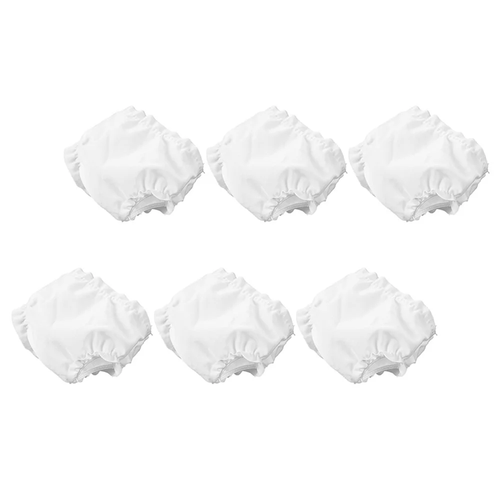 6 Stuks Onderbroek Miniatuur Baby Baby Onderhemd Baby Kinderen Doen Alsof Spelen Baby Witte Doek