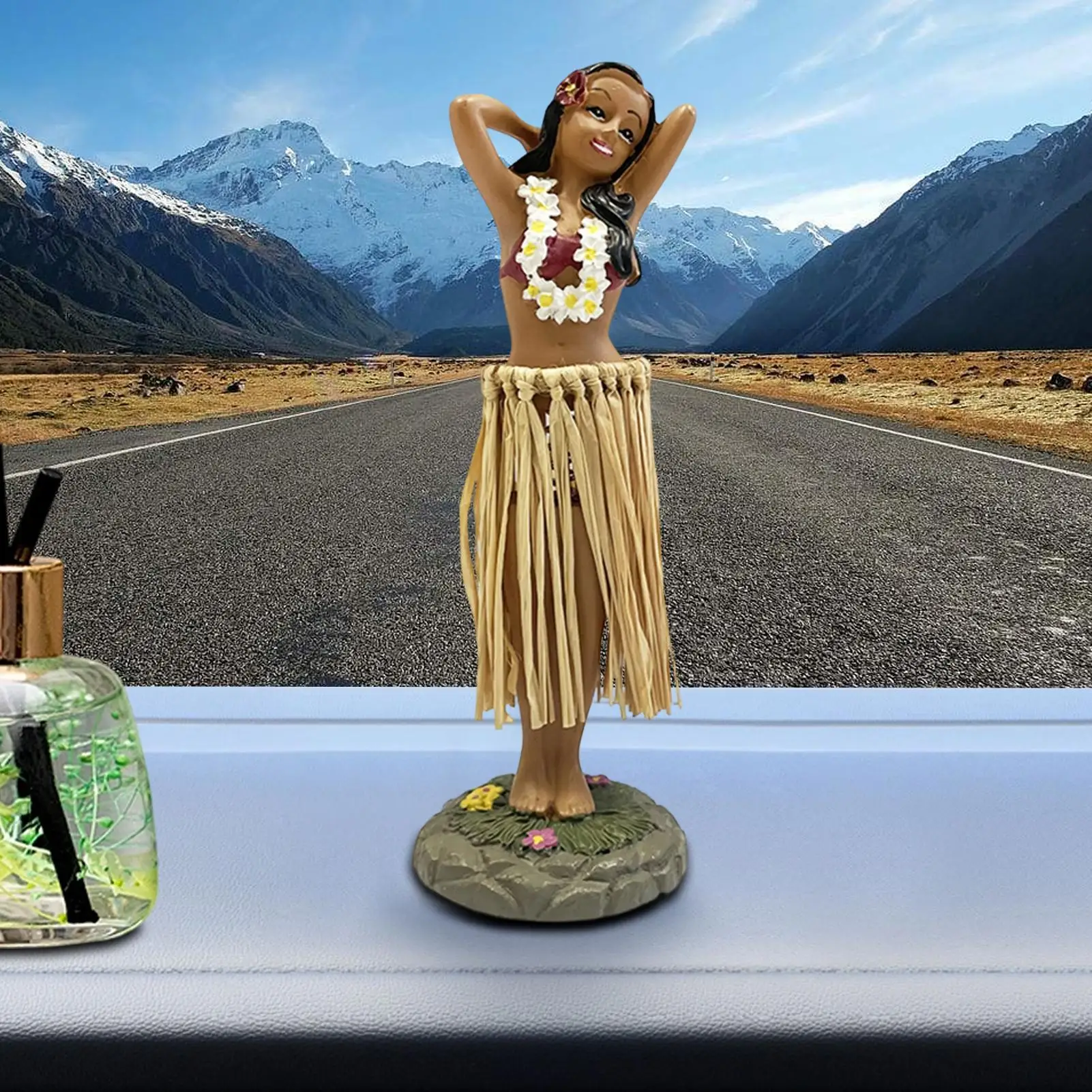 Dancing Girl Figurine Dashboard Dancer Doll Decor Dancing Doll Figures for Vehicle SUV RV Dashboard Home Office School Hotel