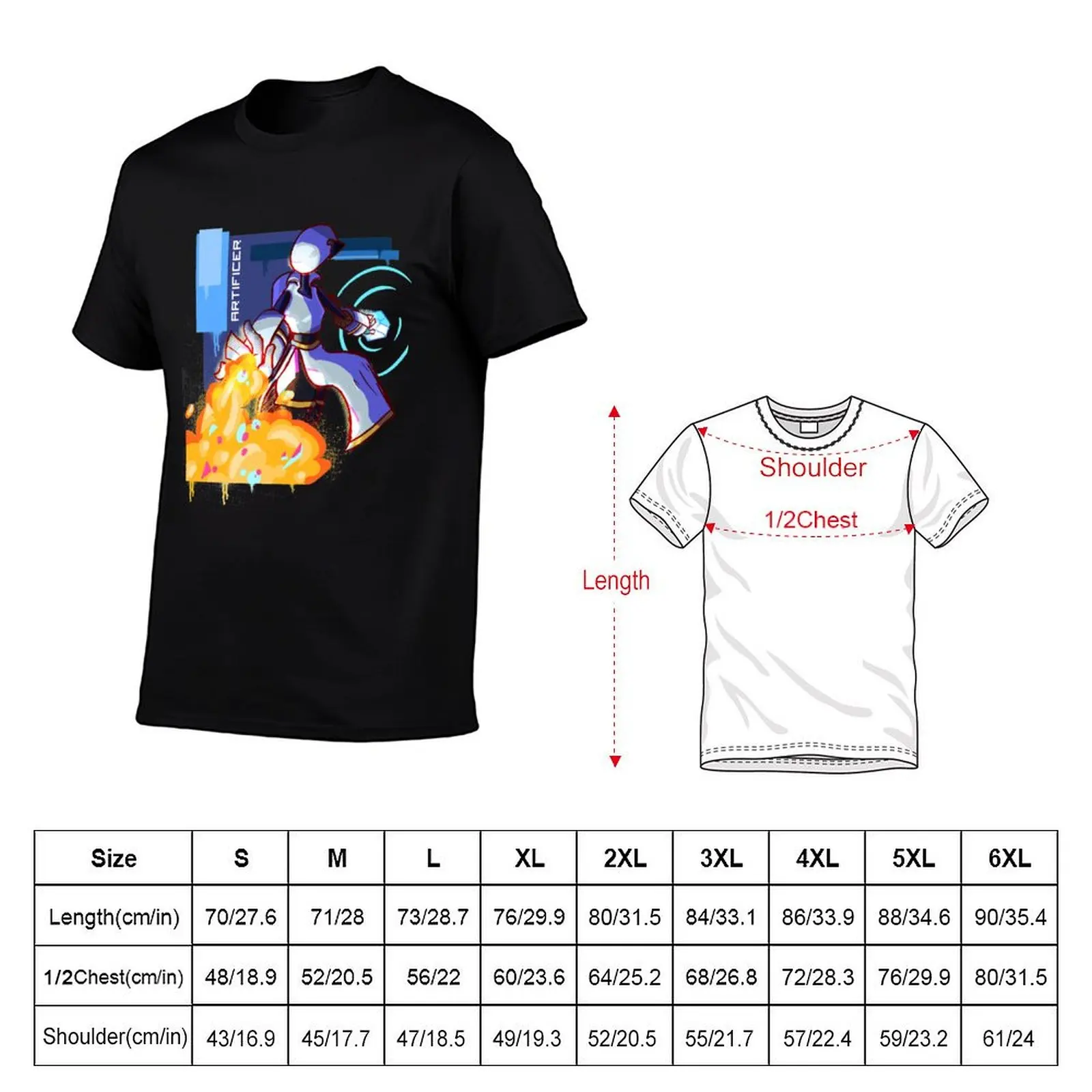 Risk of Rain 2 Artificer T-Shirt man tshirt anime t shirts oversize cotton t shirts man 100% T-Shirt