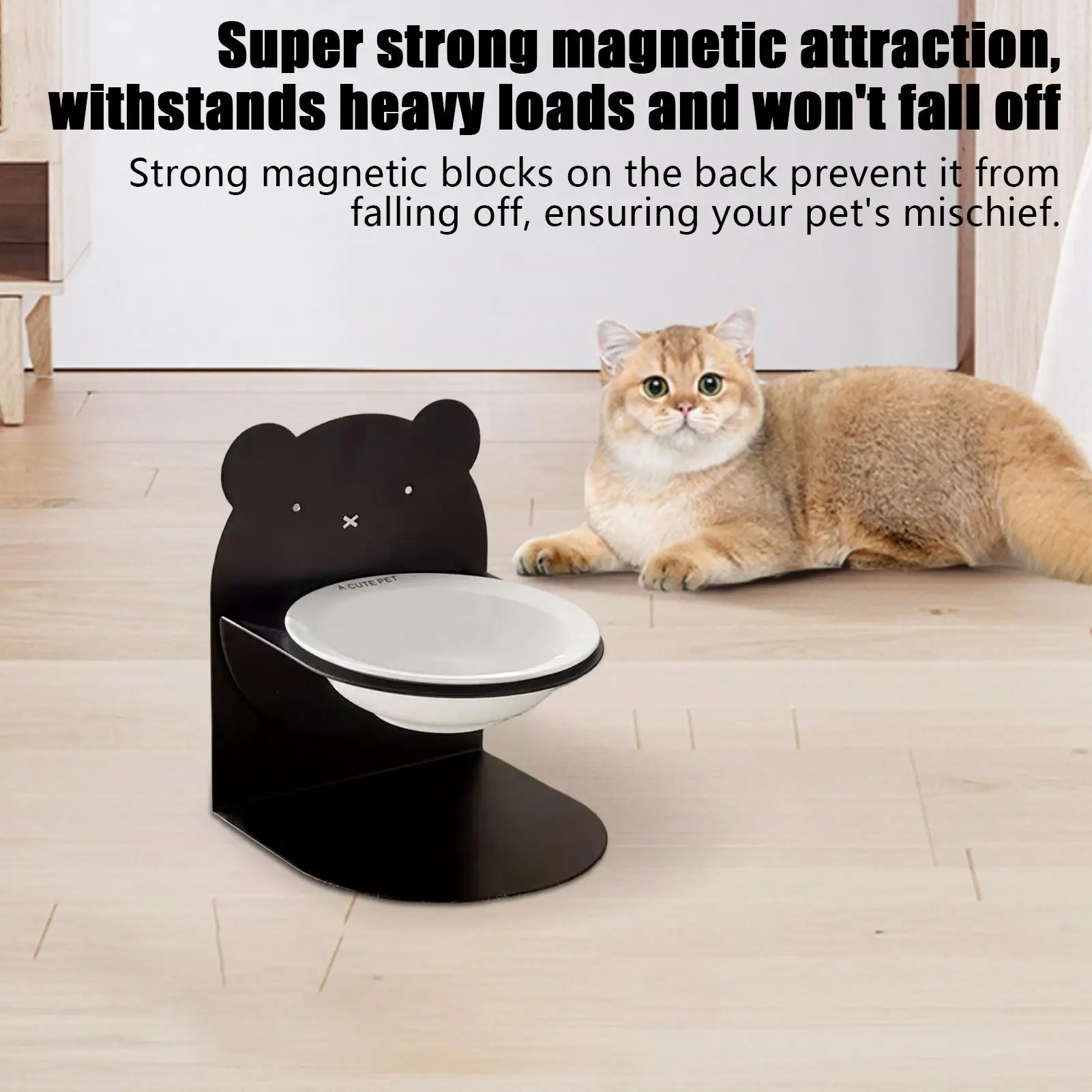 وعاء للحيوانات الأليفة للقطط، وعاء طعام جاف ورطب، وعاء قطط، جرو هريرة، أكل صحي، حامل وجبة مقاوم للانسكاب لسلالات صغيرة ومتوسطة وكبيرة