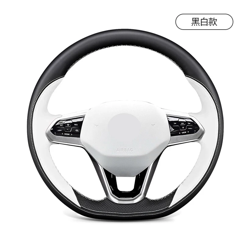 Customization Car Steering Wheel Braid Leather Cover Car Accessories For Volkswagen VW SAGITAR Bora Magotan CC Tharu Tayron