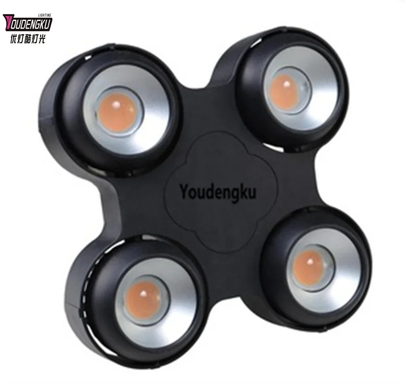 6 pieces outdoor dmx 4 in1 rgbw COB led Blinder 4 x 100w IP65 Waterproof 4 Eyes led audience Stage Blinder Light