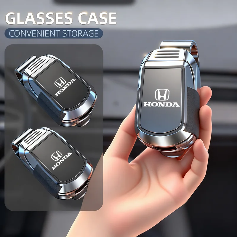 Viseira de sol do carro óculos clipe suporte armazenamento para honda accord civic fit insight crv jazz hrv crz crx cidade vezel piloto