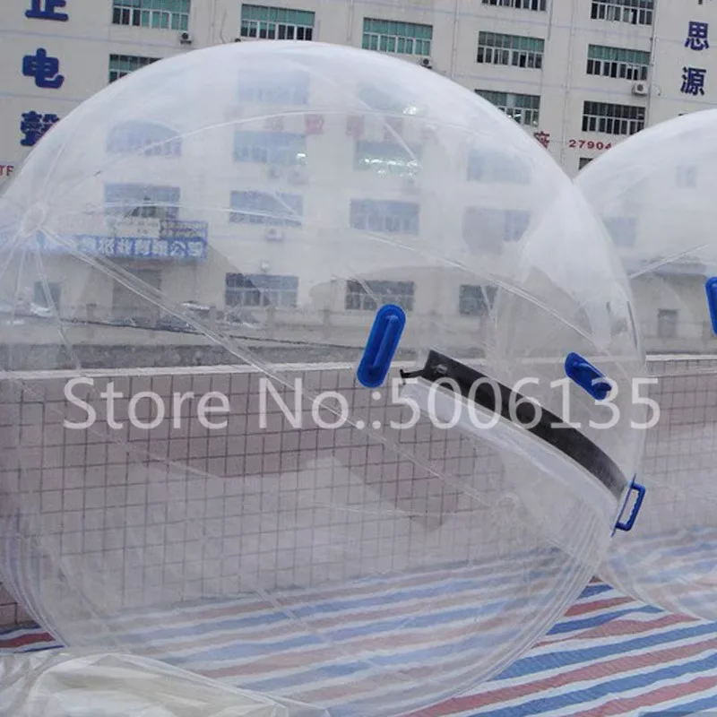 1,5 m Durchmesser, 0,8 mm Dicke, Zorb-Ball, riesiger Wasserball, aufblasbarer Zorb-Wasser-Laufball, begehbar auf Wasser