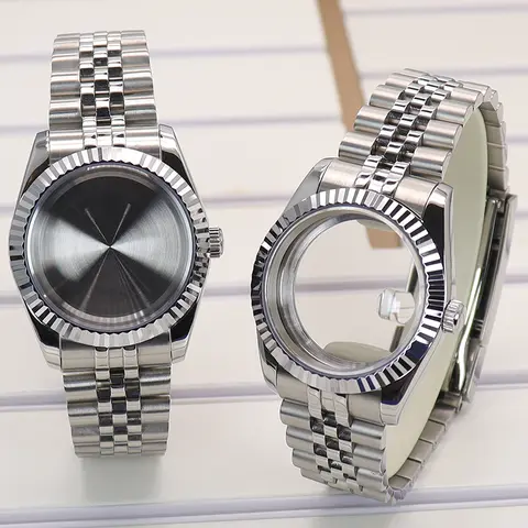 36 मिमी 40 मिमी लक्ज़री पुरुषों की घड़ी केस स्ट्रैप पार्ट्स सफायर ग्लास डेटजस्ट सेको Nh35 Nh36 Nh34/38 मियोटा8215 मूवमेंट 28.5 मिमी डायल के लिए 10 best sales सेको मॉड केस - №8