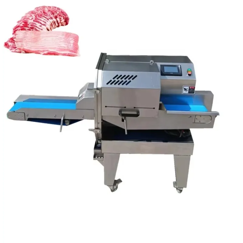 Commercial Chicken Breast Slicing Machine Full Automatic Beef Meat Slicer Machine Fruit Vegetable Meat Slicing Machine