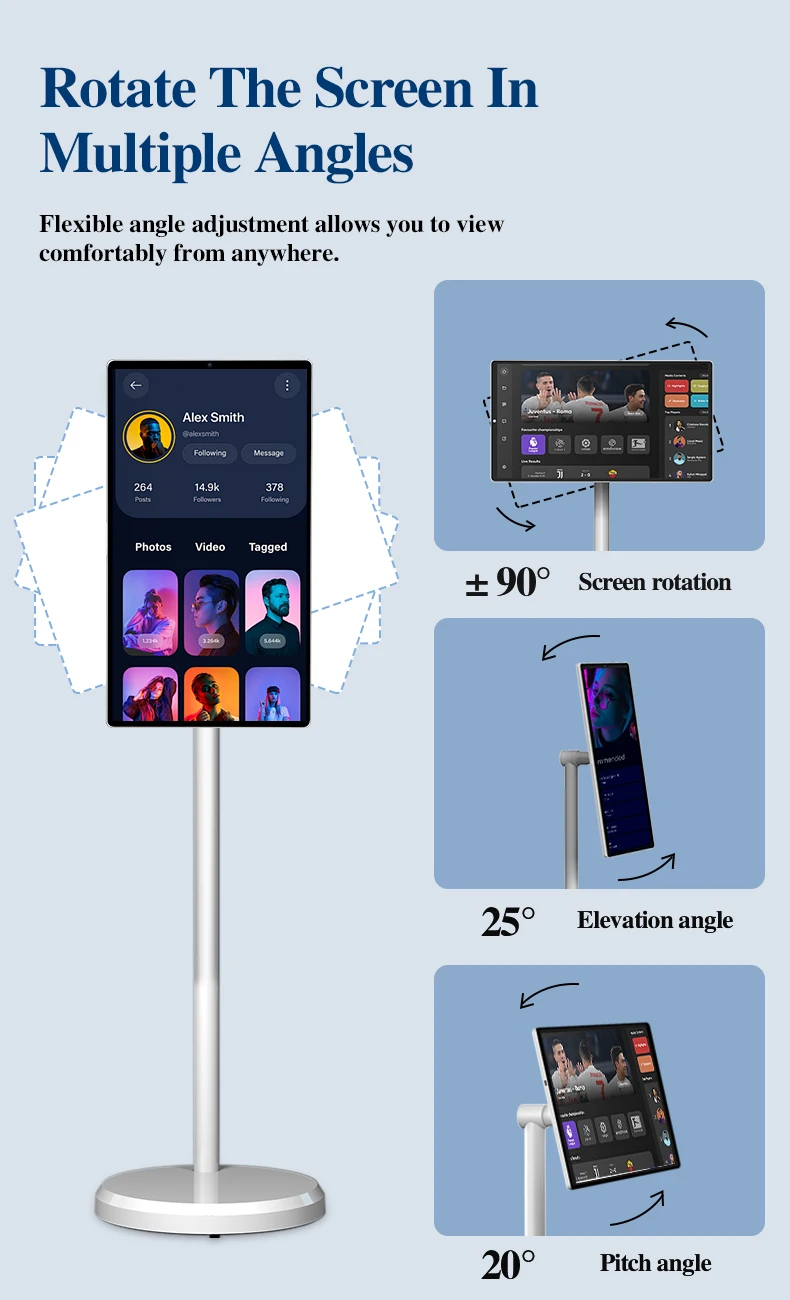 TV portátil inteligente compacta de 27 polegadas com portas WiFi e USB para viagens e espaços pequenos