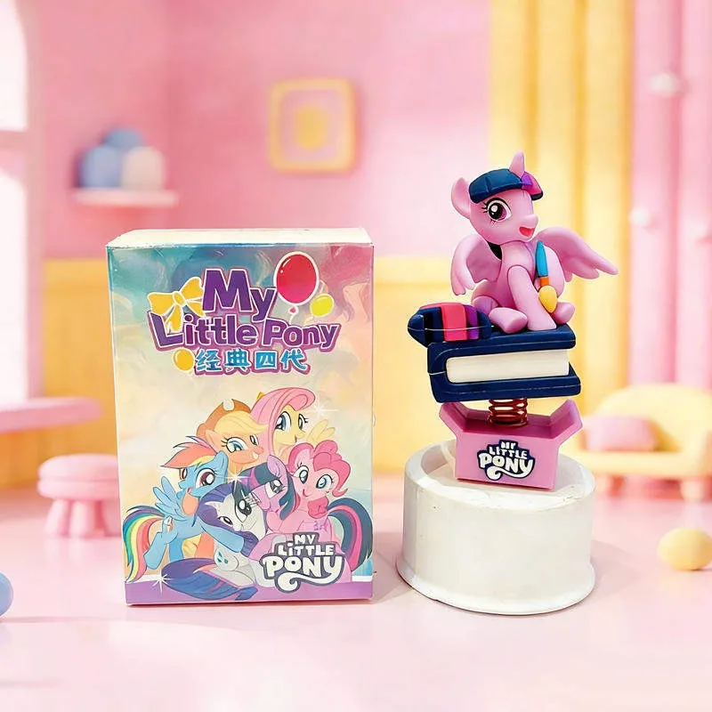 Figura de My Little Pony, Pinkie Pie, Apple Jack, Fluttershy, Rainbow Dash, Rarity, Twilight Sparkle, Juguete de Coche