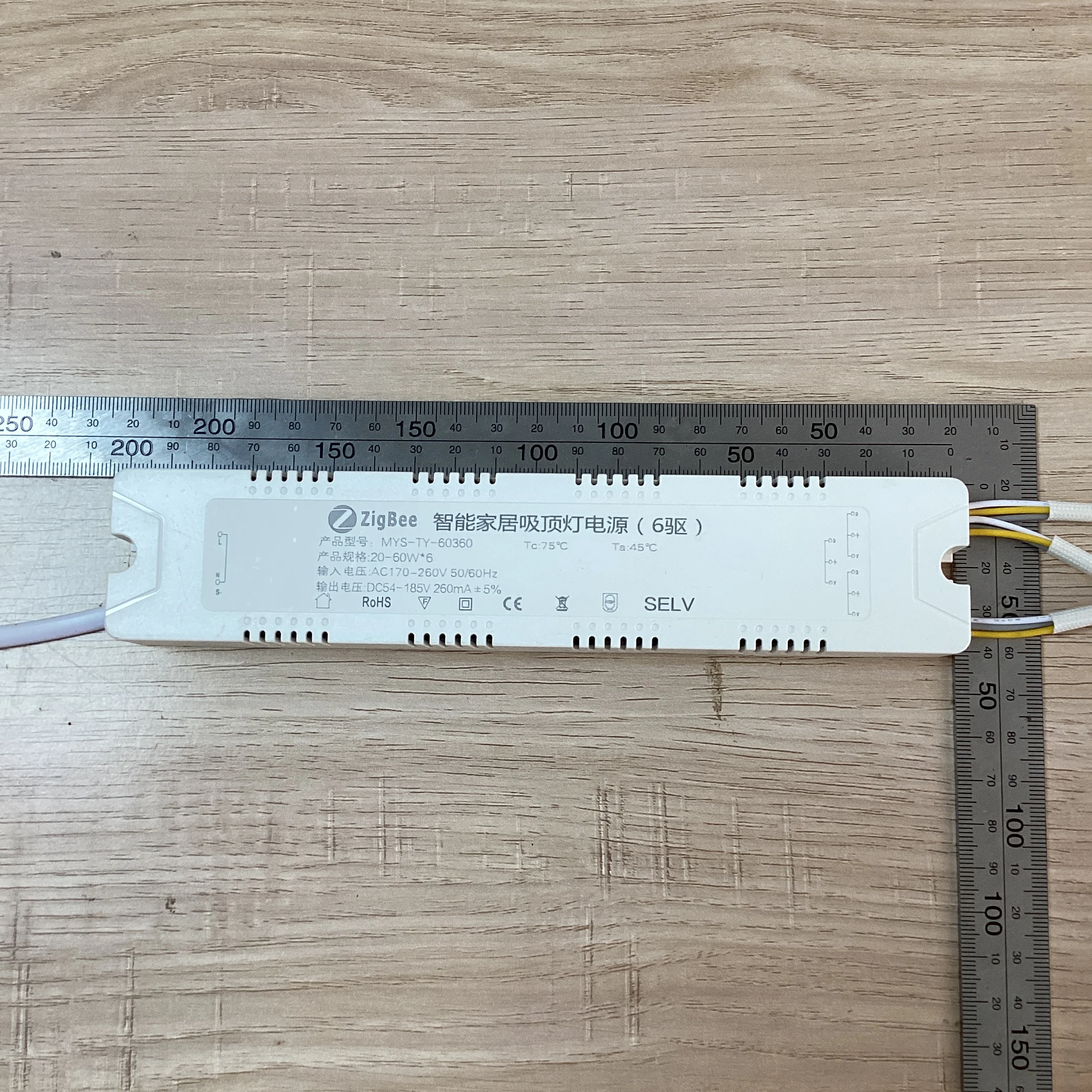 Slow Start Zigbee Smart LED Driver 20-60Wx4 20-60Wx6 for LED Ceiling Mounting Light