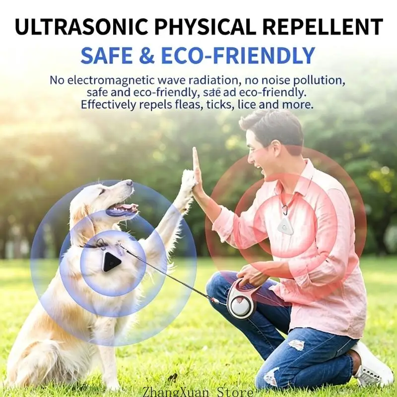 Rechargeable Repellence Clip On Device Lightweight 33g For Backpacks Belts Hats And Pet Gear Black 3XUF