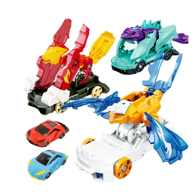 Screechers trasformazione della violenza Action Figure Robot Burst Deformation Car Beast Wild Mechanical Dinosaur Chariot giocattolo per bambini