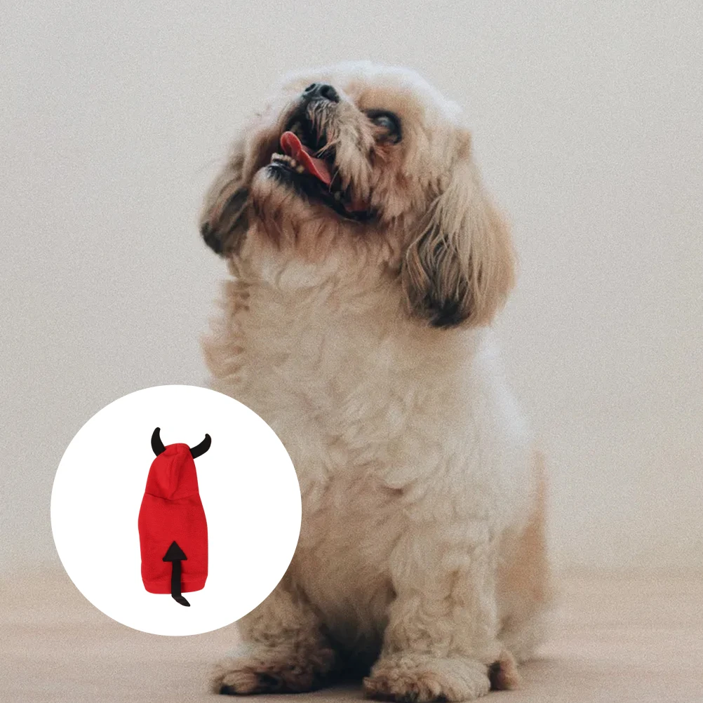 

Pet Transformation Costume Small Dogs Three dimensional Warm Sweater Outdoor Jogging Walking Photo Red Pet Clothes Dog