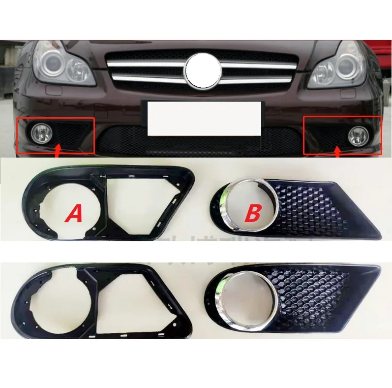 

Front bumper grille fog light frame For Mercedes Benz CLS- Class W219 CLS300 CLS320 CLS350 CLS500 AMG